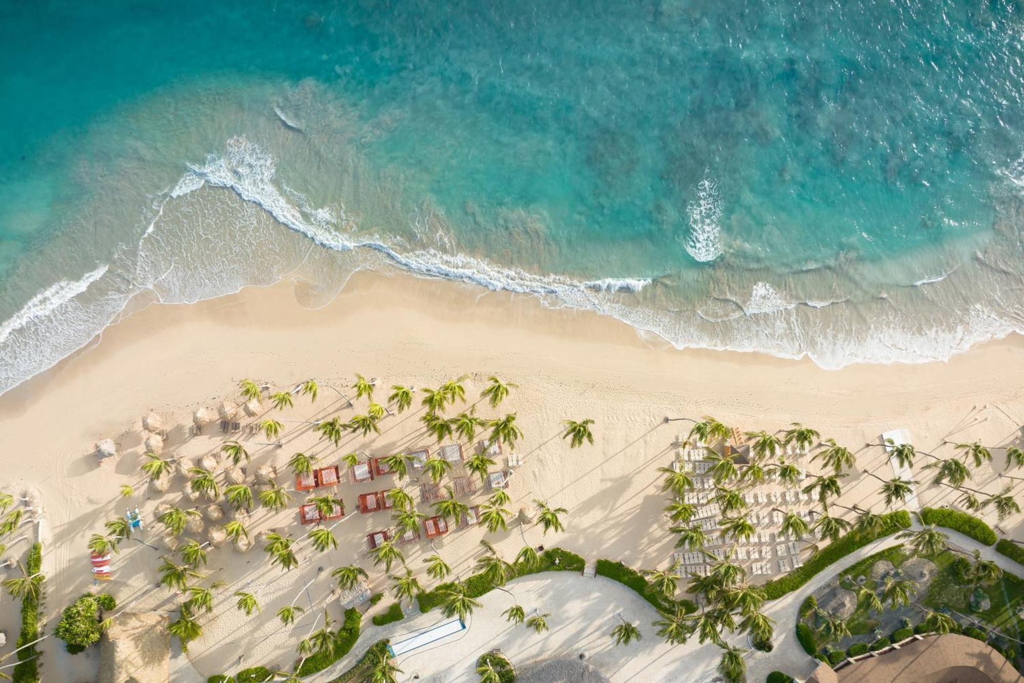فندق دريمز بونتا كانا المظهر الخارجي الصورة Aerial view of the beach